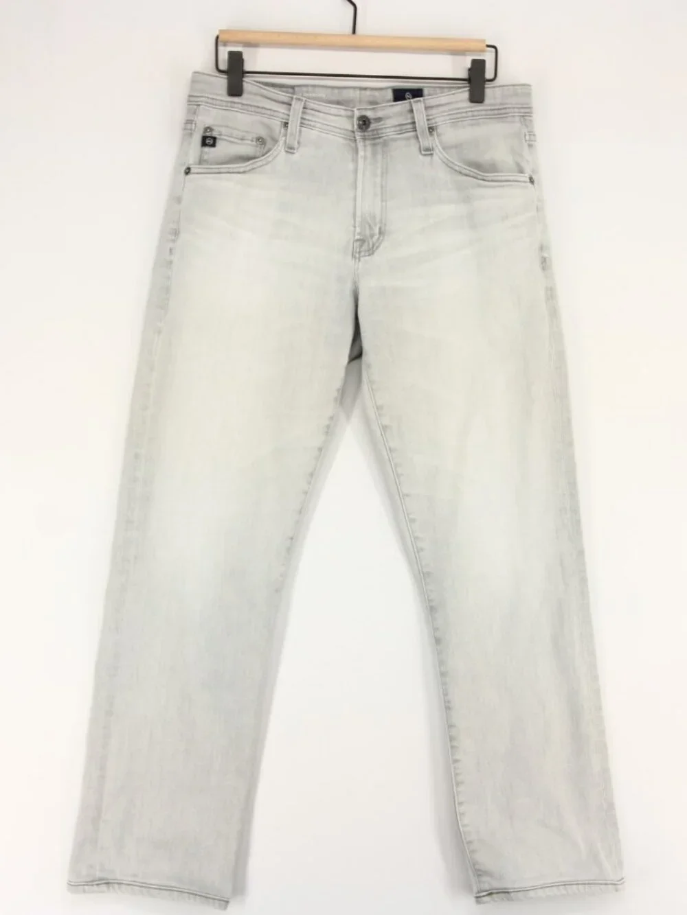 AG Adriano Goldschmied The Graduate Jeans Mens 31x28 Gray Tailored Leg Stretch